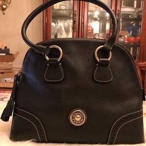 Authentic Dooney Bourke Black Leather satchel